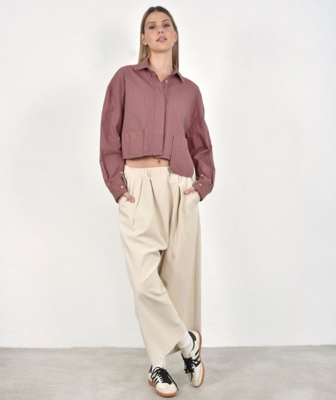 Unisex Pants With Pleats