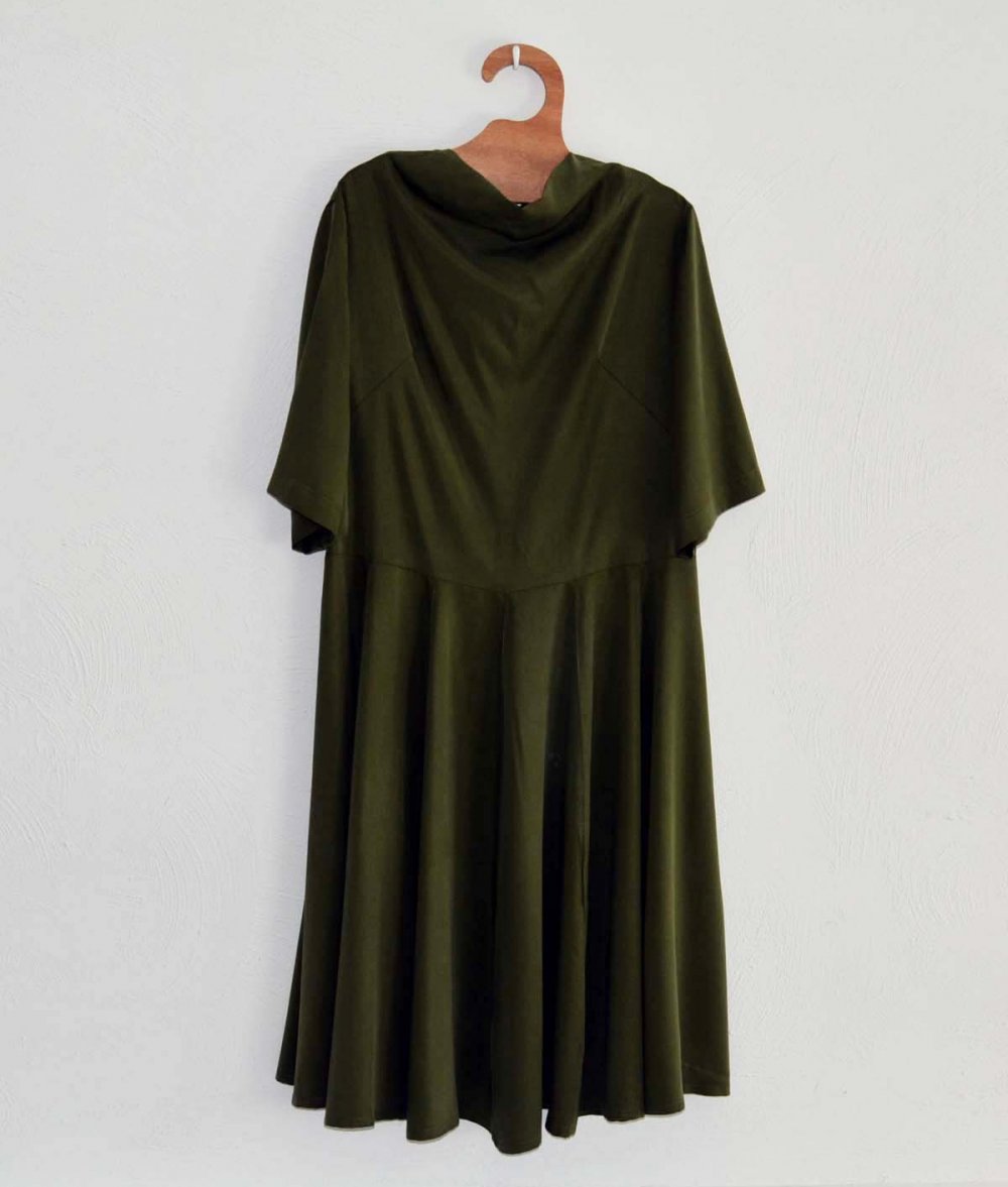 Lyocell Dress With Designer Seams