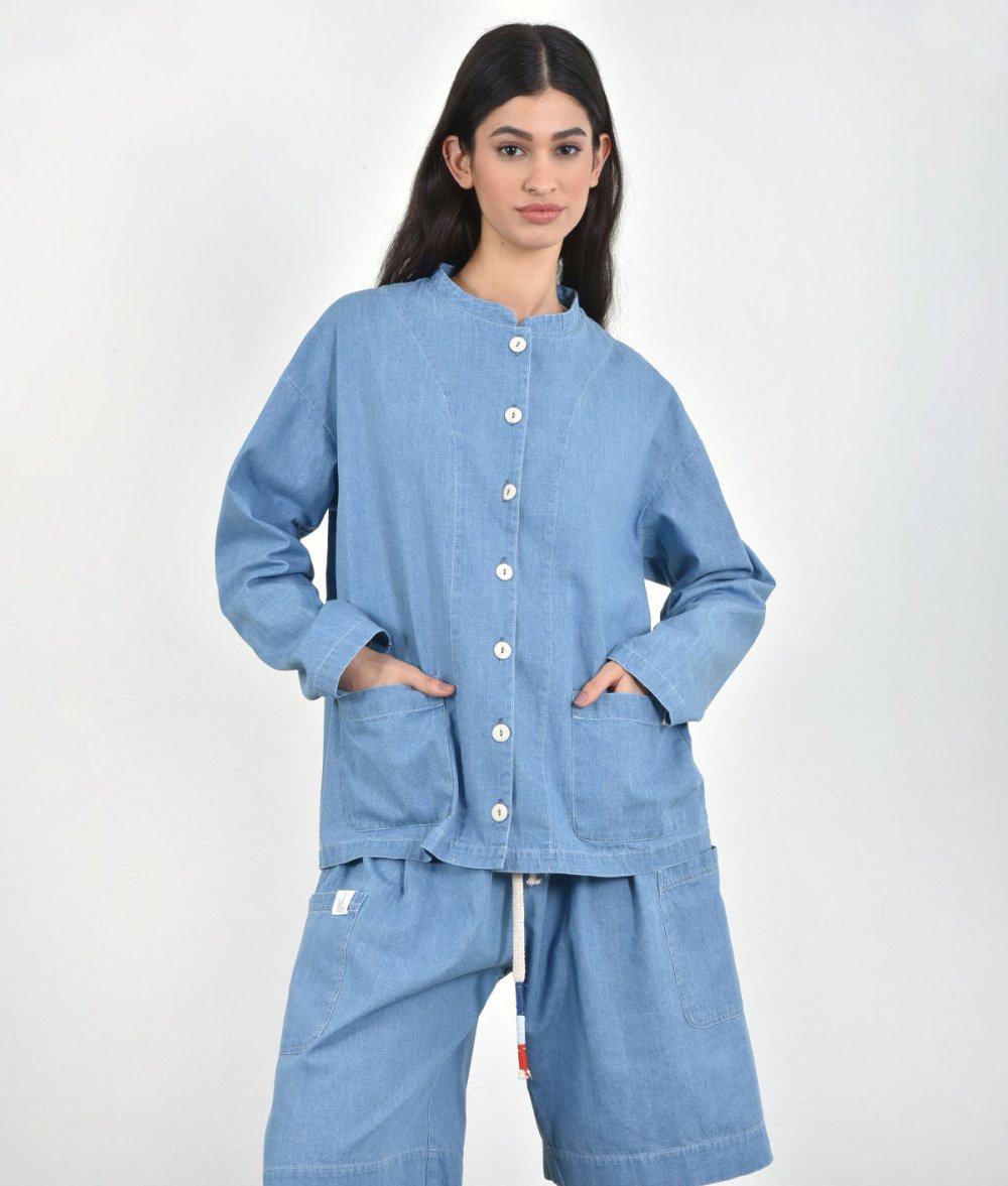 Oversized Denim Shirt