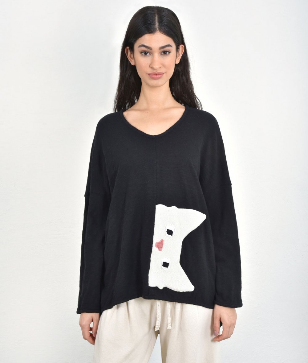 Asymmetrical Blouse “Cat”