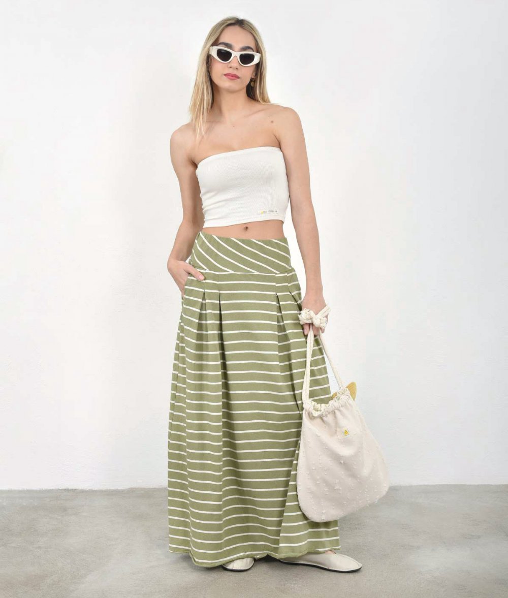 Striped skirt