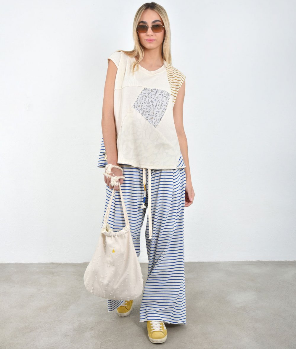 Patchwork Umbrella Blouse
