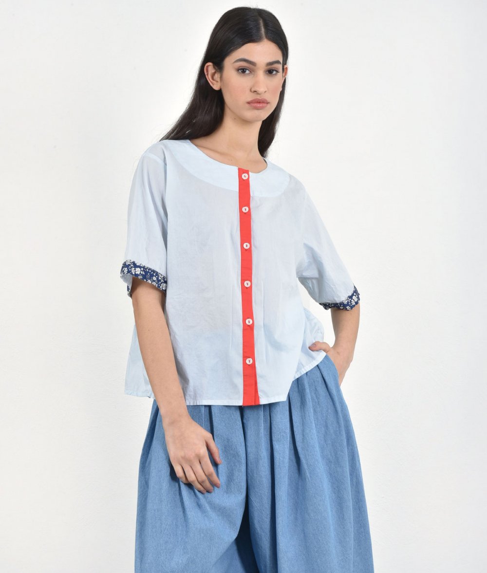 Shirt with placket