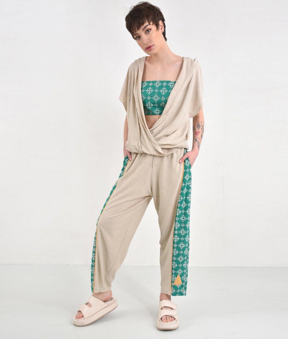 Baggy Pants With Side Prints