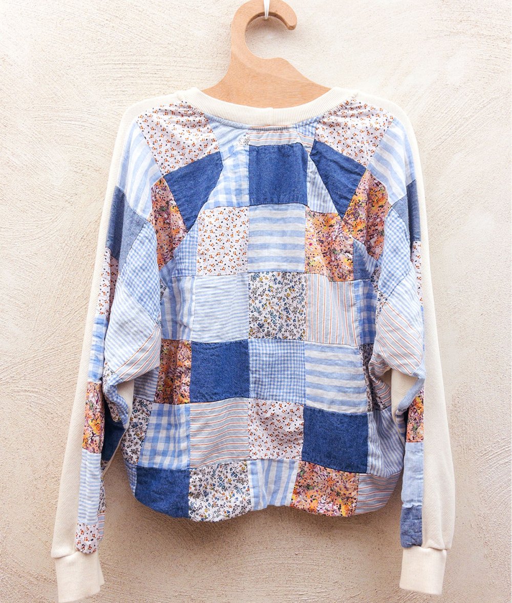 Blouse With Patchwork Back