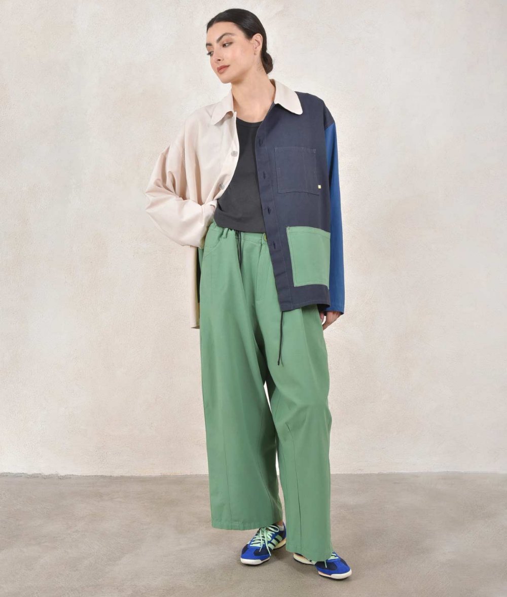 Oversized Pants With Ties On The Waist