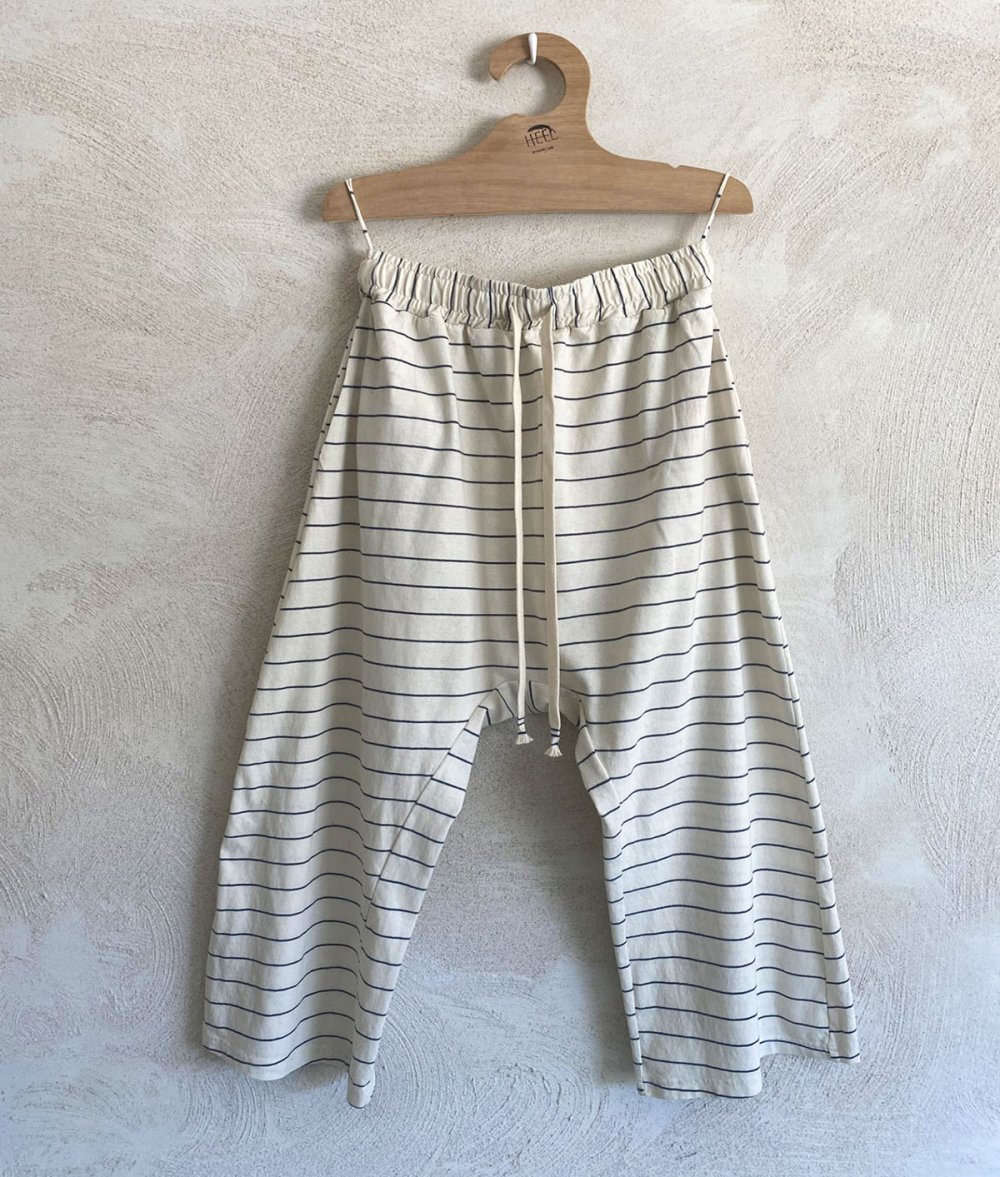 Unisex Low Crotch Shorts With Stripes
