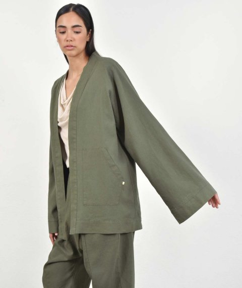 Unisex Linen Kimono