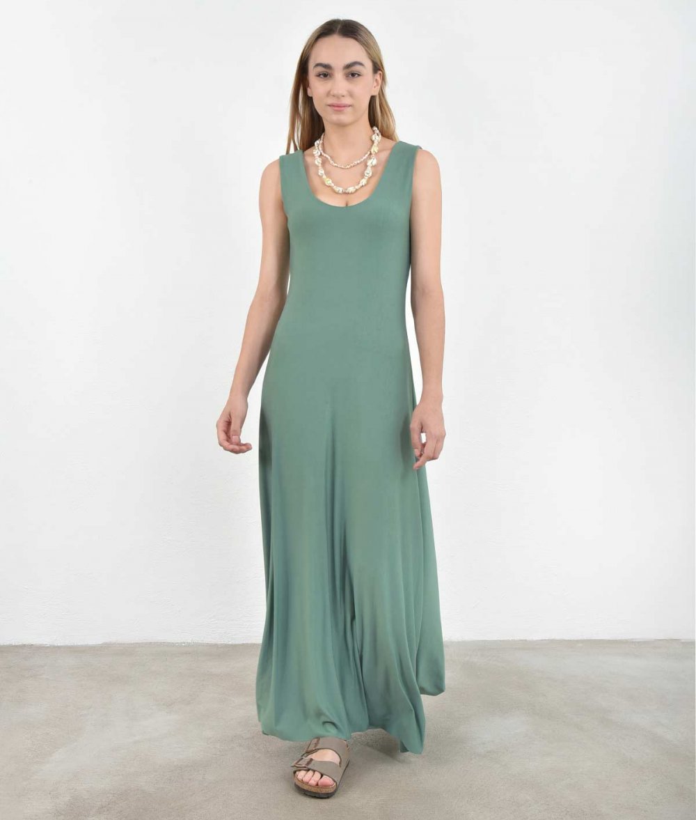 Maxi Dress With Back Opening