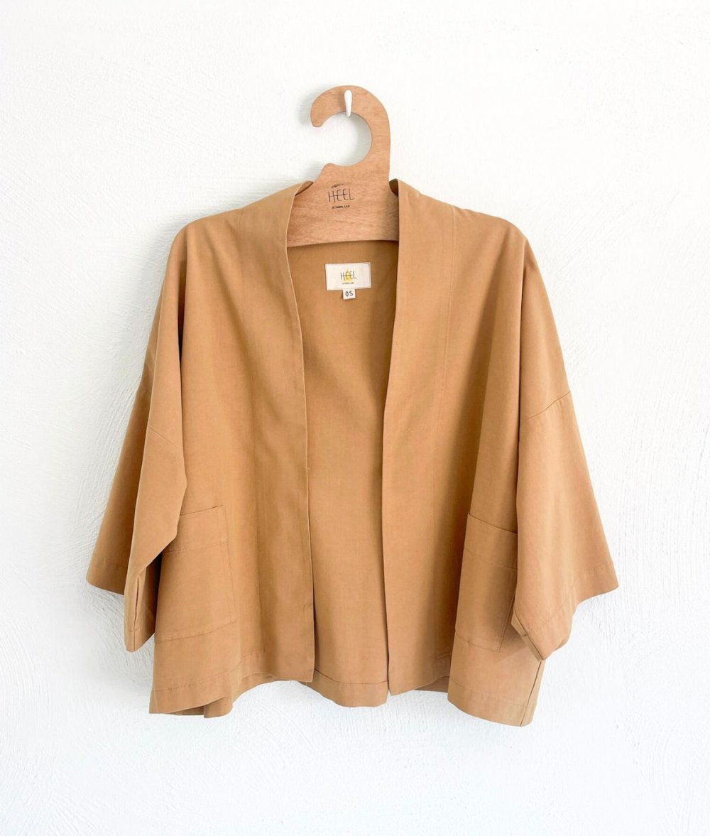 Crop Kimono With Pockets