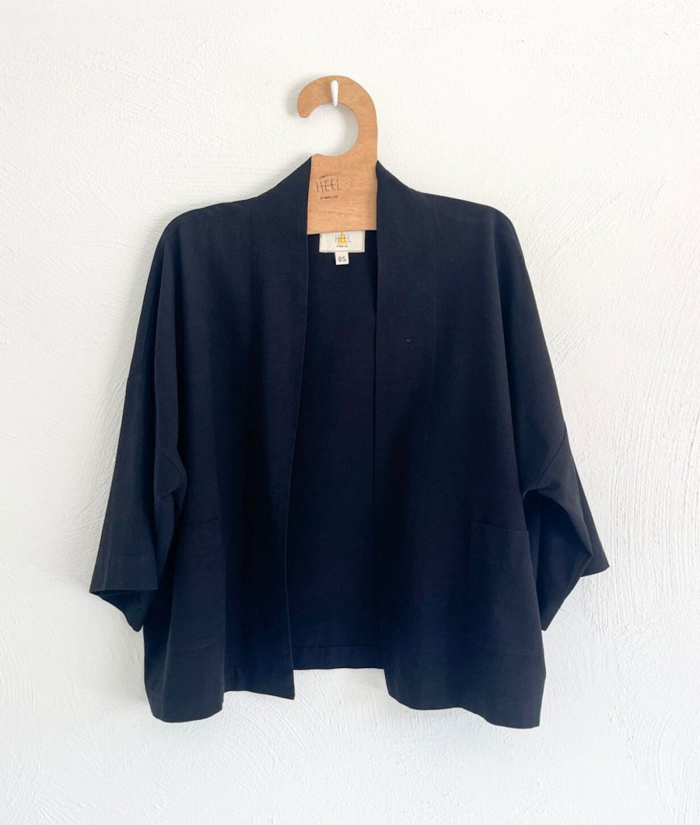 Crop Kimono With Pockets