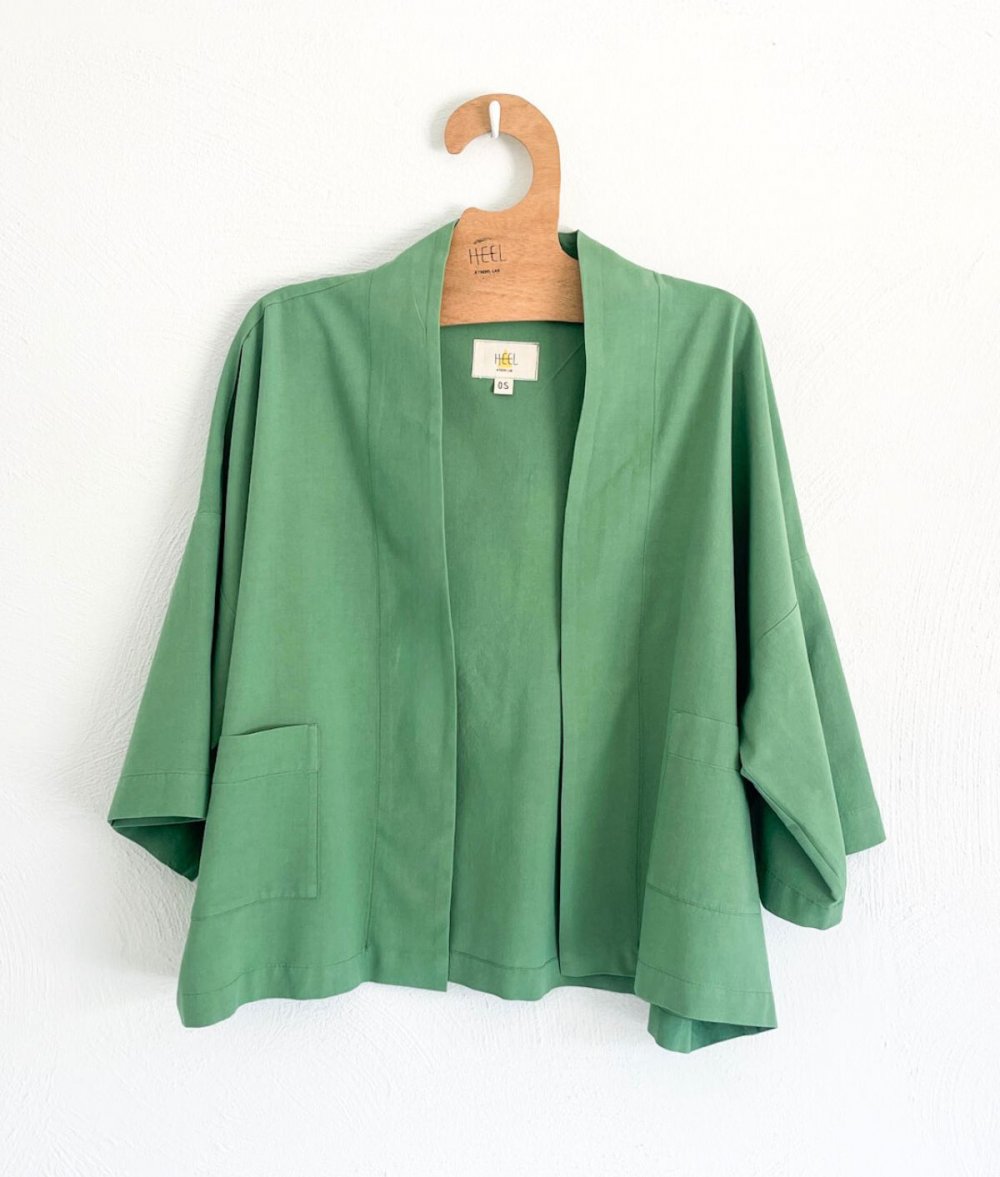 Crop Kimono With Pockets