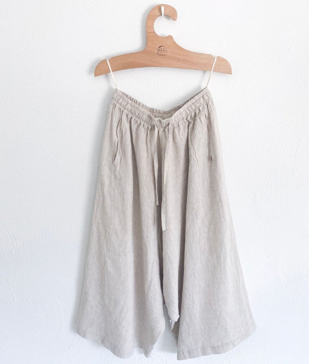 Linen Pants With Elastic Waist