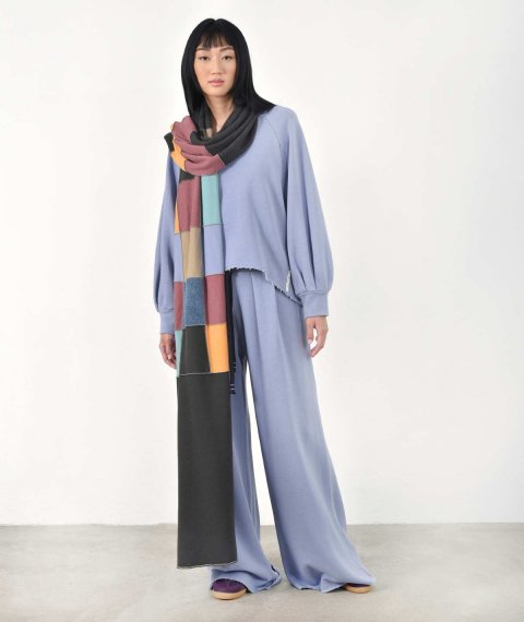 Wide Leg Pants With Elastic Waist