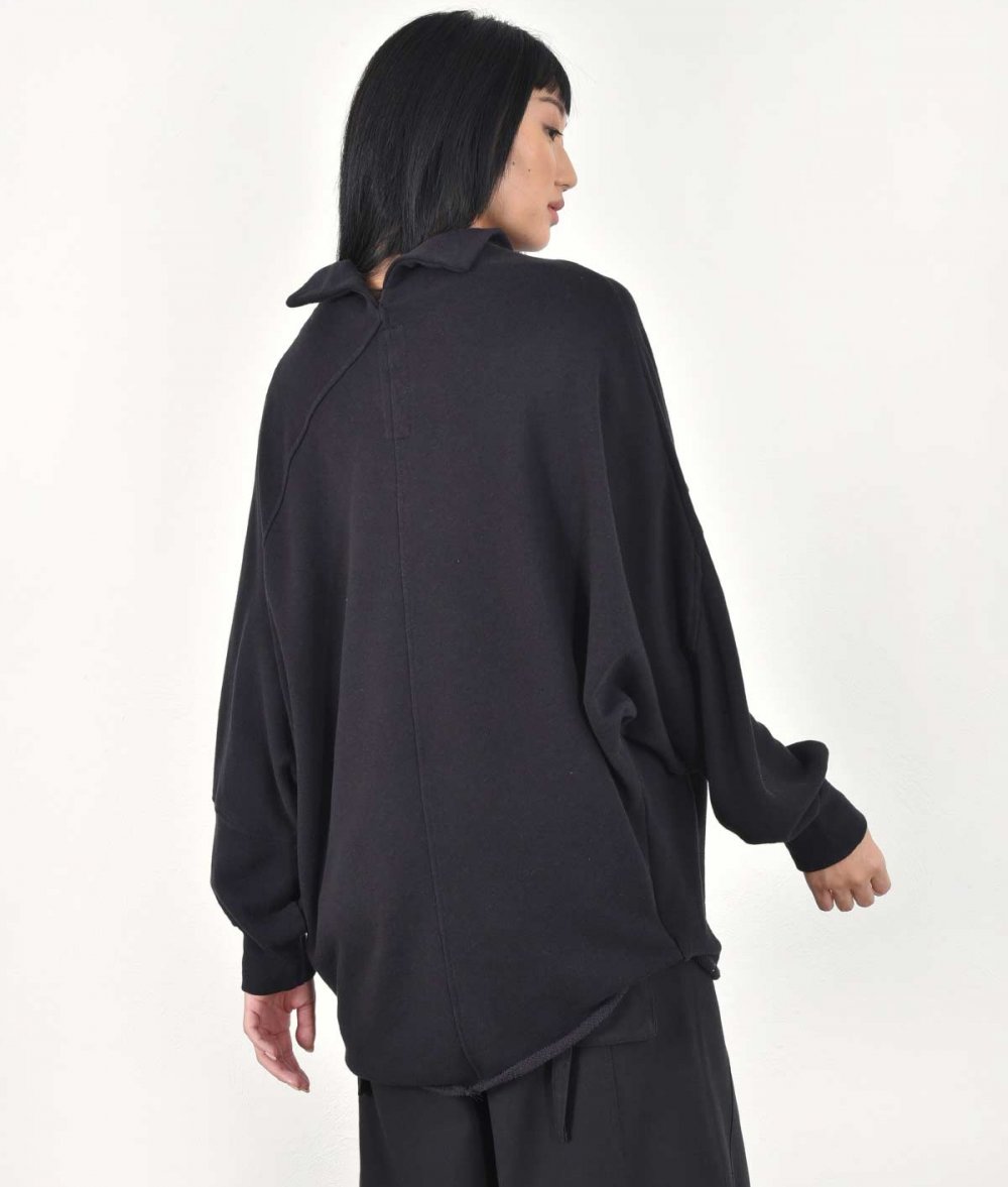 Oversized Blouse With Neck Opening 