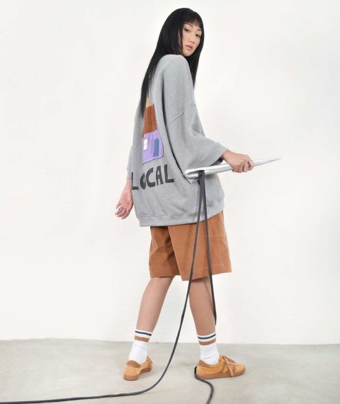 Unisex Oversized Φούτερ "Local"